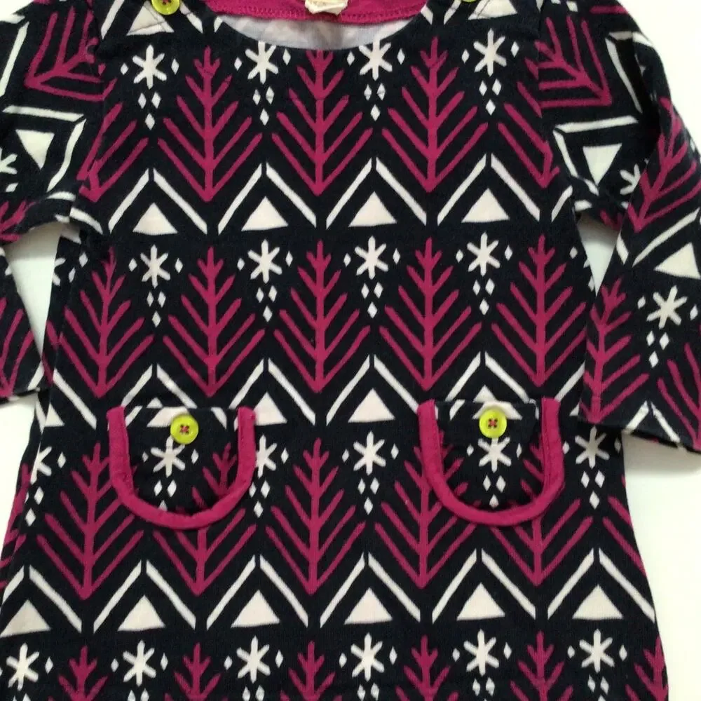 Hatley Girl's Long Sleeve Dress Sz 12-18 months